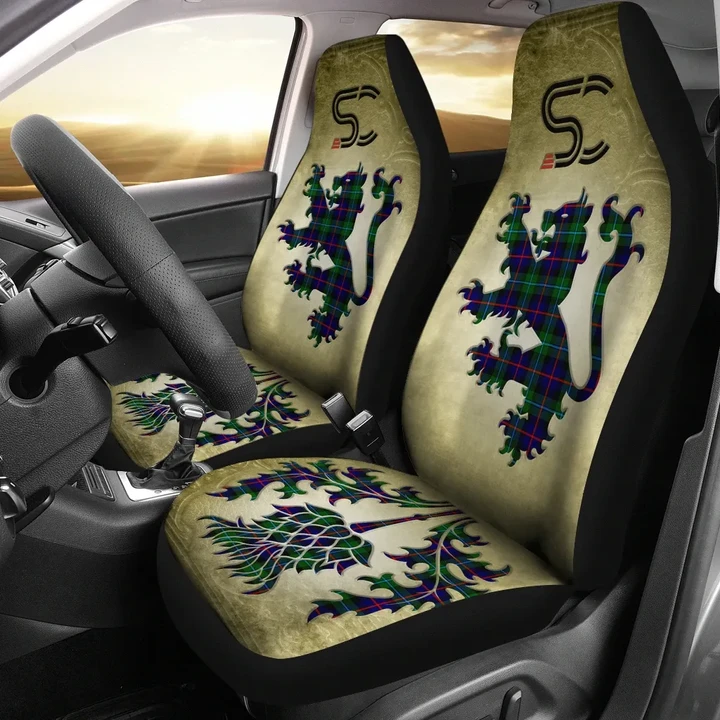 Campbell of Cawdor Modern Tartan Car Seat Cover Lion and Thistle Special Style TH8