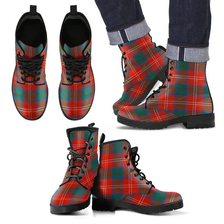 Chisholm Ancient  Tartan Leather Boots A9