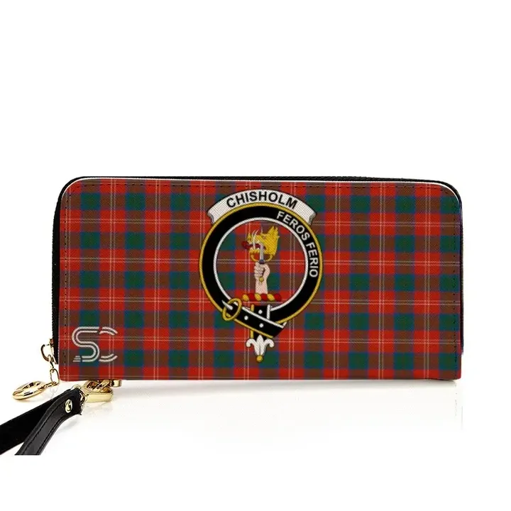 Chisholm Ancient Crest Tartan Zipper Wallet™