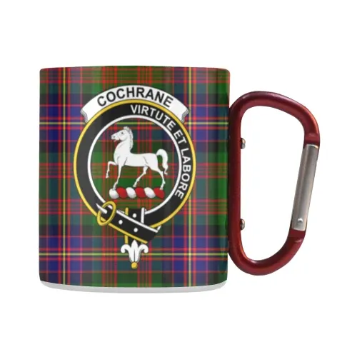 Cochrane Modern  Tartan Mug Classic Insulated - Clan Badge K7
