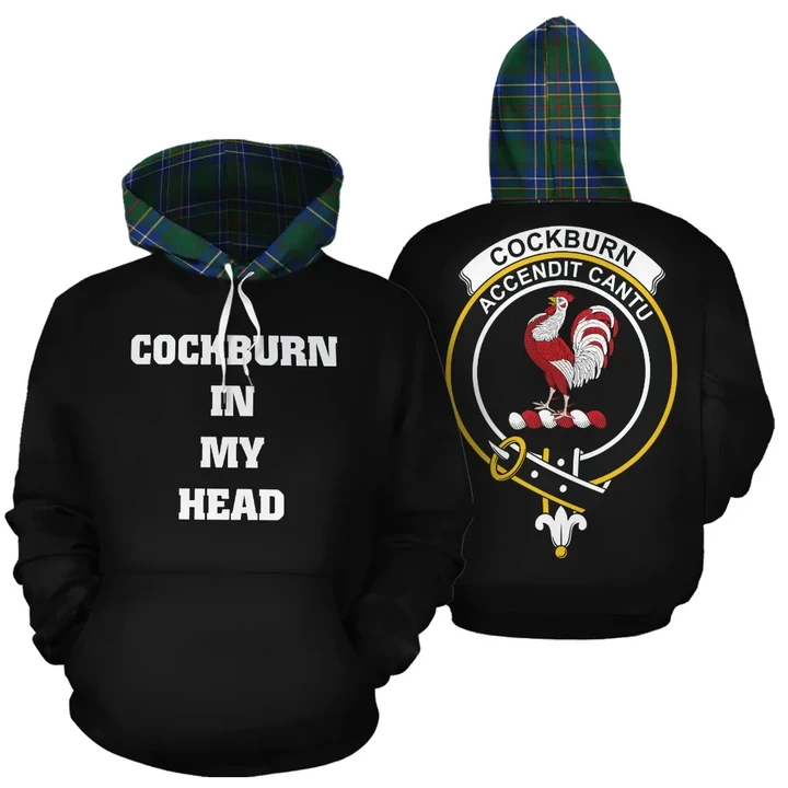 Cockburn Ancient In My Head Hoodie Tartan Scotland K32