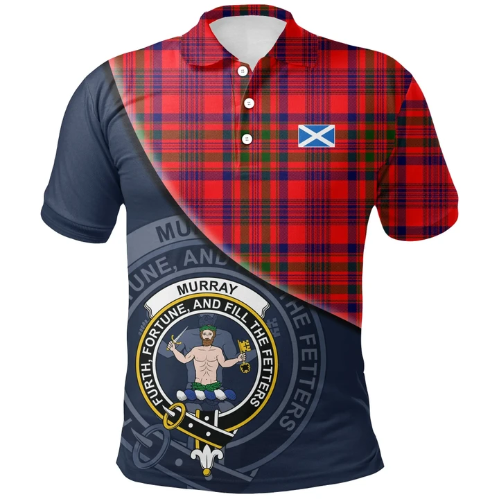 Murray of Tulloch Modern Polo Shirts Tartan Crest A30