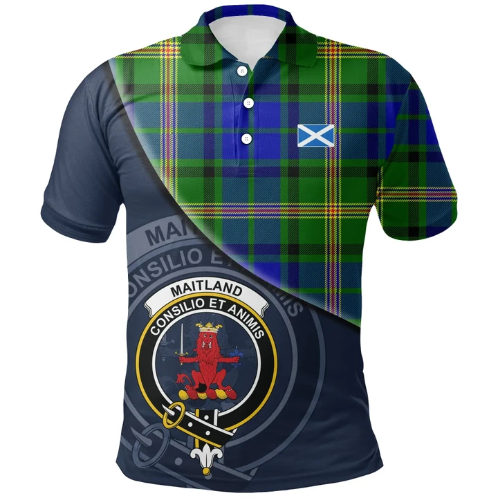Maitland Polo Shirts Tartan Crest A30