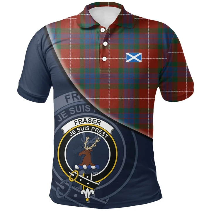 Fraser Ancient Polo Shirts Tartan Crest A30