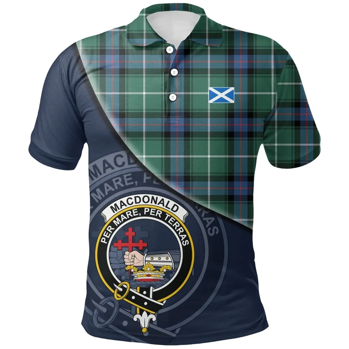 MacDonald of the Isles Hunting Ancient Polo Shirts Tartan Crest A30