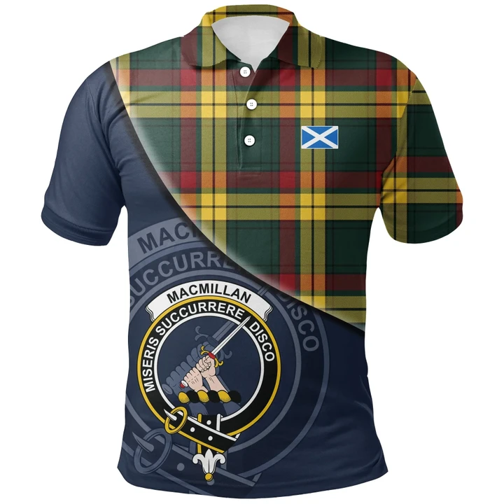 MacMillan Old Modern Polo Shirts Tartan Crest A30
