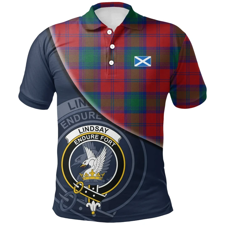 Lindsay Modern Polo Shirts Tartan Crest A30