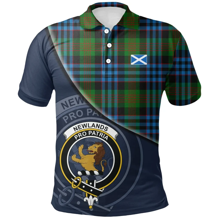 Newlands of Lauriston Polo Shirts Tartan Crest A30