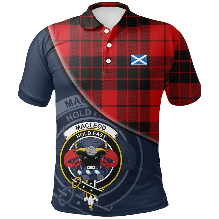 MacLeod of Raasay Polo Shirts Tartan Crest A30