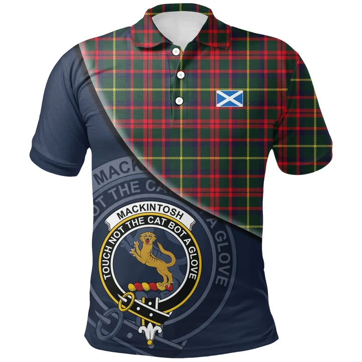 MacKintosh Hunting Modern Polo Shirts Tartan Crest A30