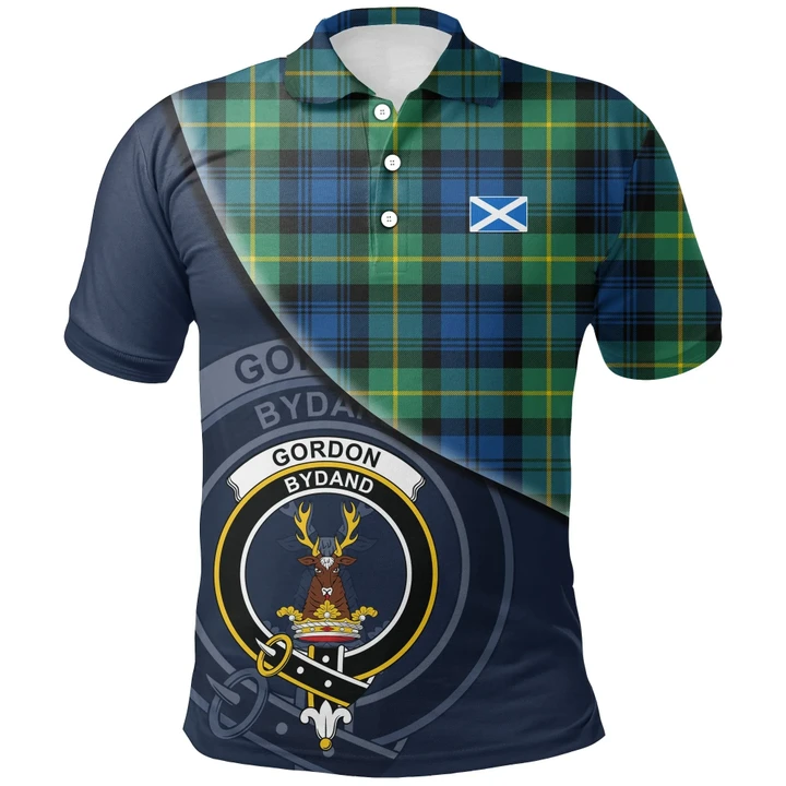 Gordon Ancient Polo Shirts Tartan Crest A30