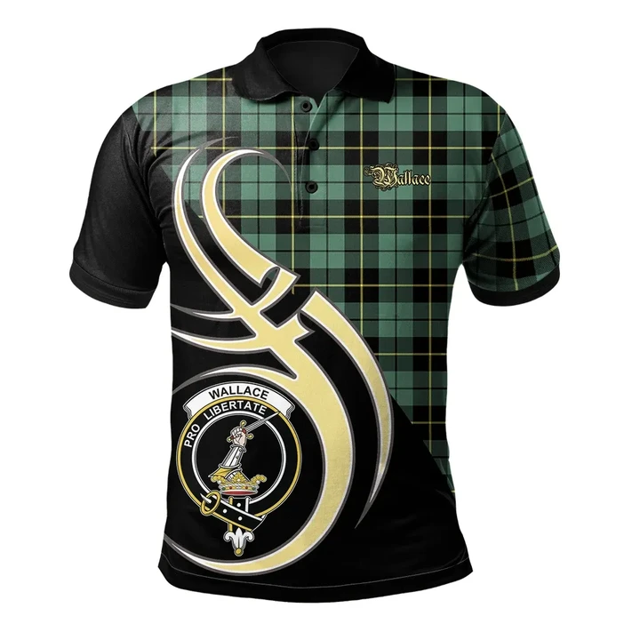 Wallace Hunting Ancient Clan Believe In Me Polo Shirt