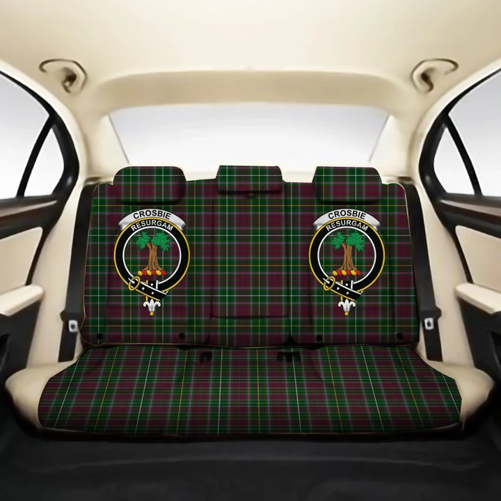 Crosbie Clan Crest Tartan Back Car Seat Covers A7