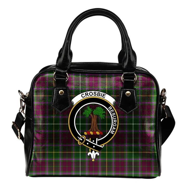 Crosbie Tartan Clan Shoulder Handbag A9