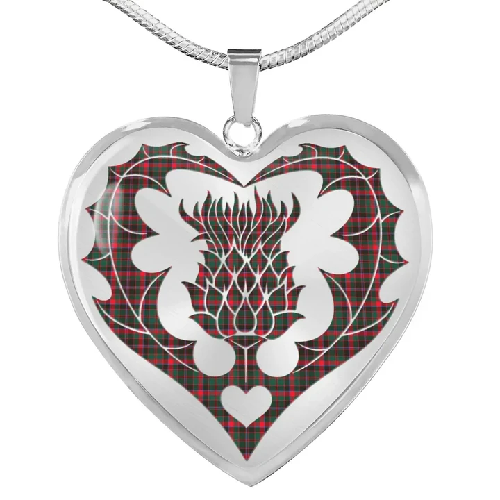 Cumming Hunting Modern Tartan Luxury Necklace Luckenbooth Thistle TH8