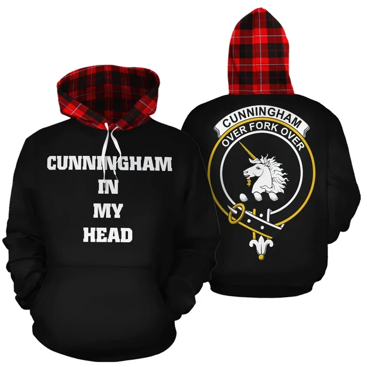 Cunningham Modern In My Head Hoodie Tartan Scotland K32
