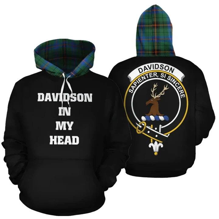 Davidson Ancient In My Head Hoodie Tartan Scotland K32