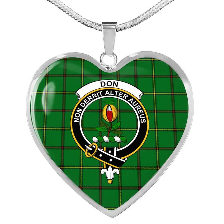 Don (Tribe-of-Mar) Tartan Crest Heart Necklace HJ4