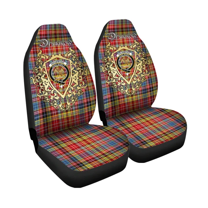 Drummond of Strathallan Clan Car Seat Cover Royal Shield K23