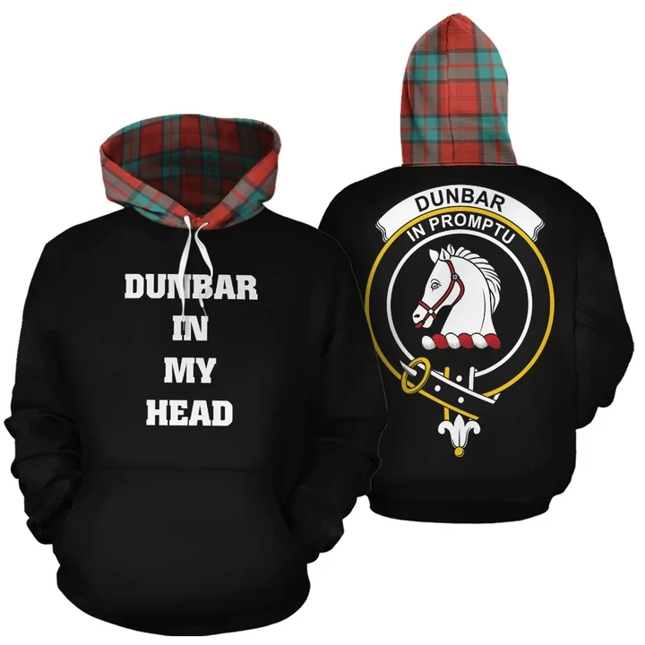 Dunbar Ancient In My Head Hoodie Tartan Scotland K32