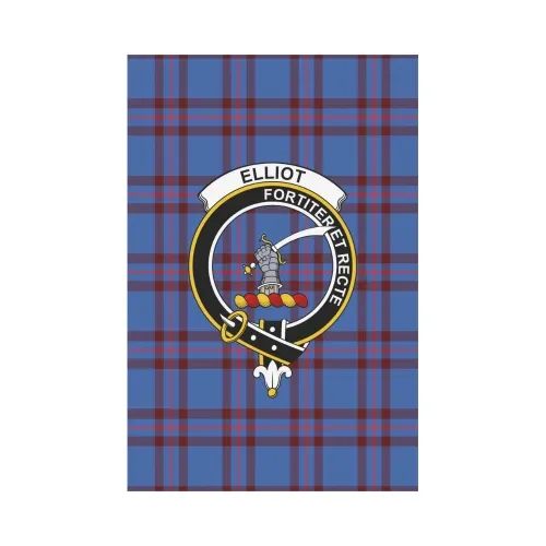 Elliot Modern Tartan Flag Clan Badge K7