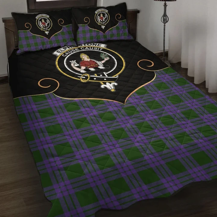 Elphinstone Clan Cherish the Badge Quilt Bed Set K23