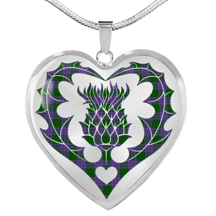 Elphinstone Tartan Luxury Necklace Luckenbooth Thistle TH8