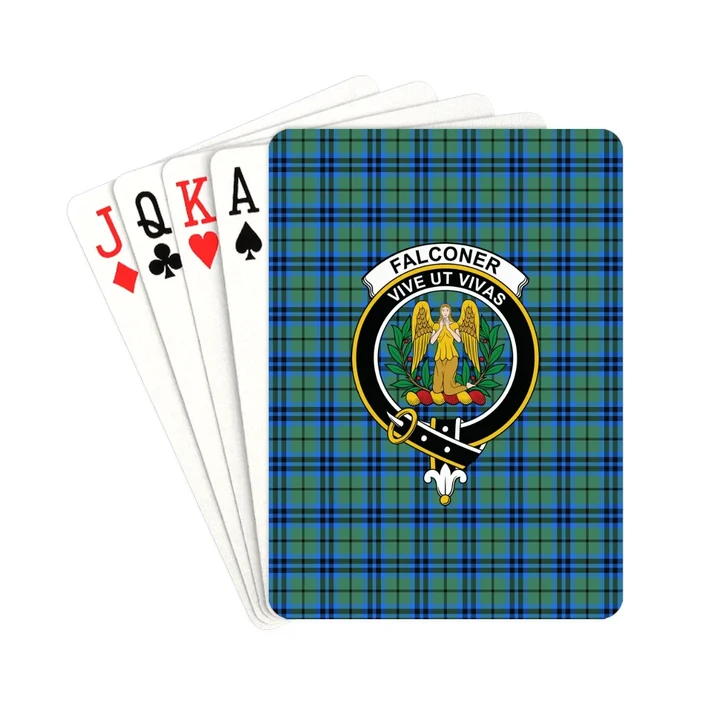 Falconer Tartan Clan Badge Playing Card TH8