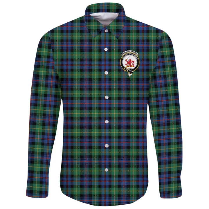 Farquharson Ancient Tartan Clan Long Sleeve Button Shirt A91