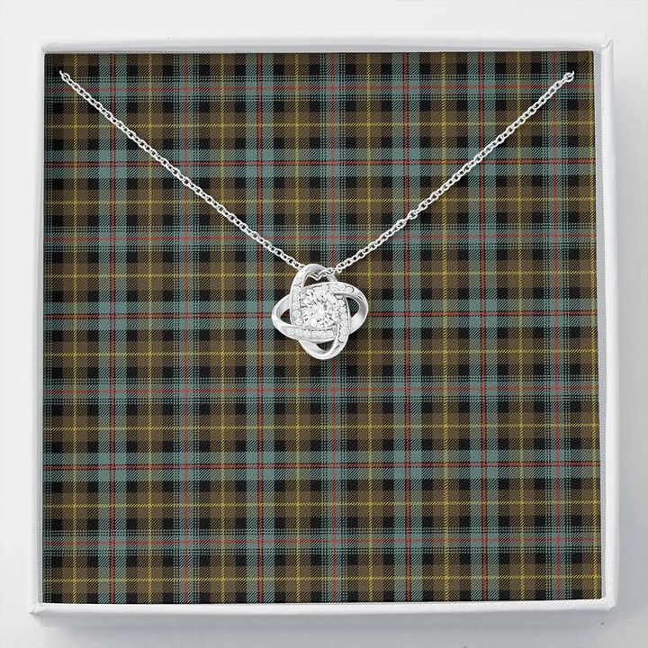 Farquharson Weathered Tartan Necklace - The Love Knot A7