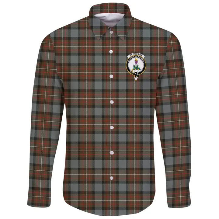Fergusson Weathered Tartan Clan Long Sleeve Button Shirt A91