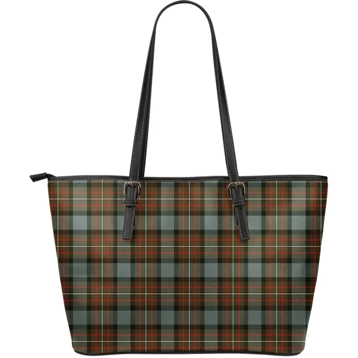 Fergusson Weathered Tartan Leather Tote Bag (Large) A9