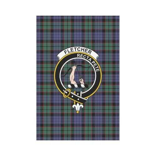 Fletcher Modern Tartan Flag Clan Badge K7