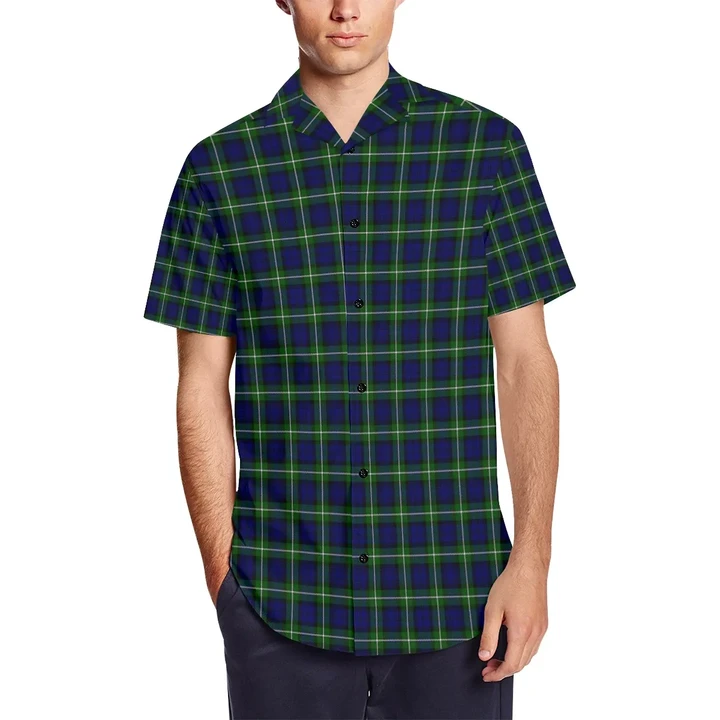 Forbes Modern Men's Short Sleeve Shirt with Lapel Collar (Model T54)
