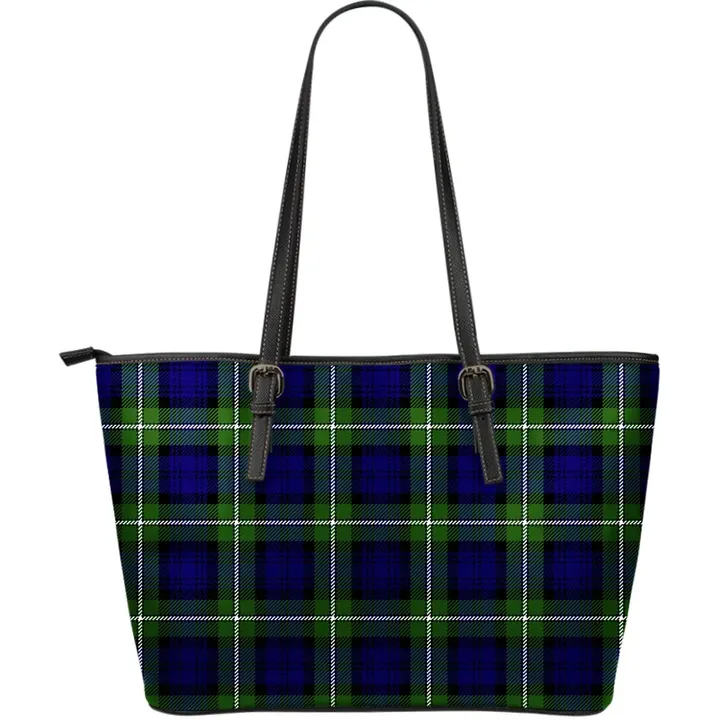 Forbes Modern Tartan Leather Tote Bag (Large) A9