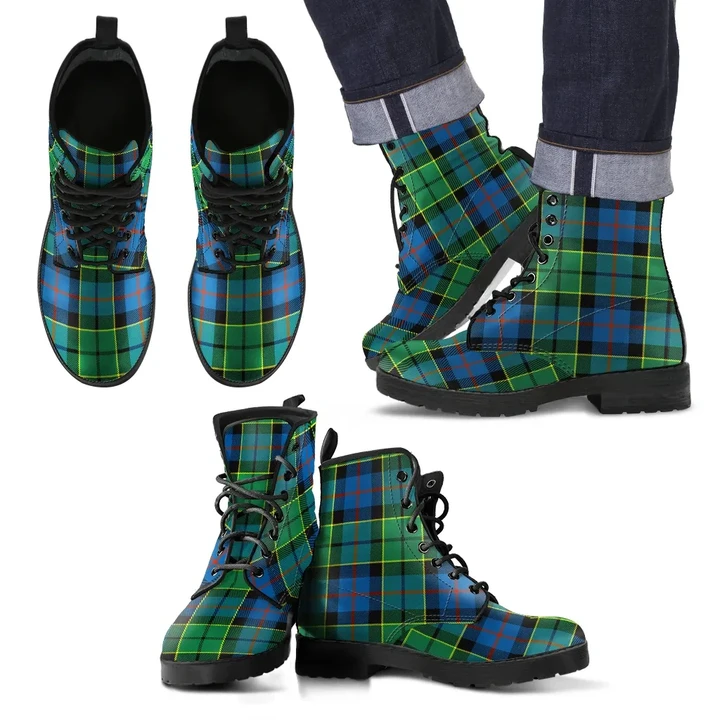 Forsyth Ancient Tartan Leather Boots A9