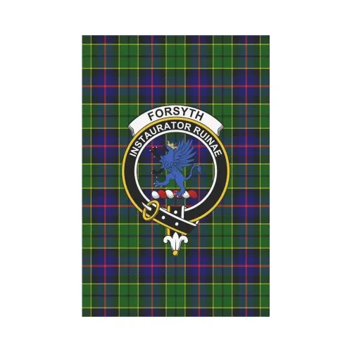 Forsyth Modern Tartan Flag Clan Badge K7