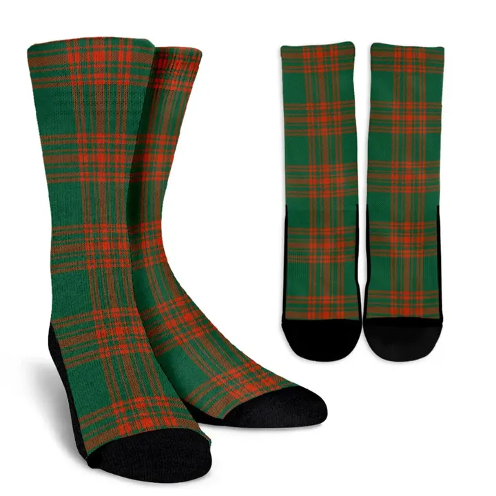 Menzies Green Ancient clans, Tartan Crew Socks, Tartan Socks, Scotland socks, scottish socks, christmas socks, xmas socks, gift socks, clan socks