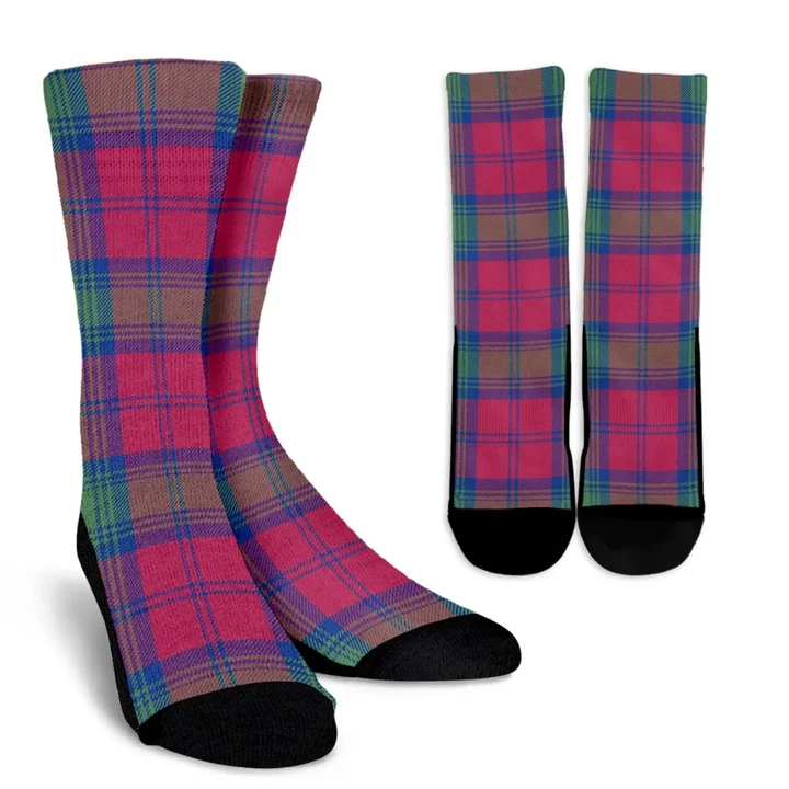 Lindsay Ancient clans, Tartan Crew Socks, Tartan Socks, Scotland socks, scottish socks, christmas socks, xmas socks, gift socks, clan socks