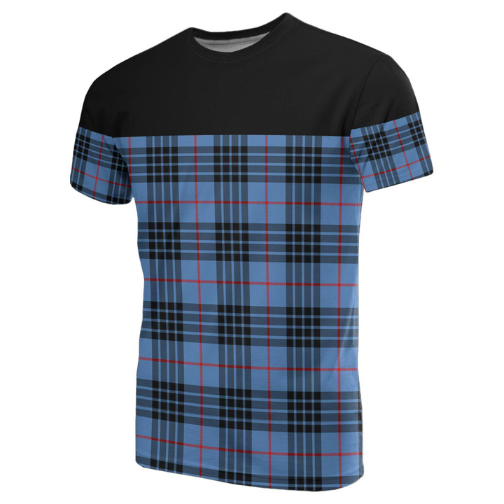 Tartan Horizontal T-Shirt - Mackay Blue