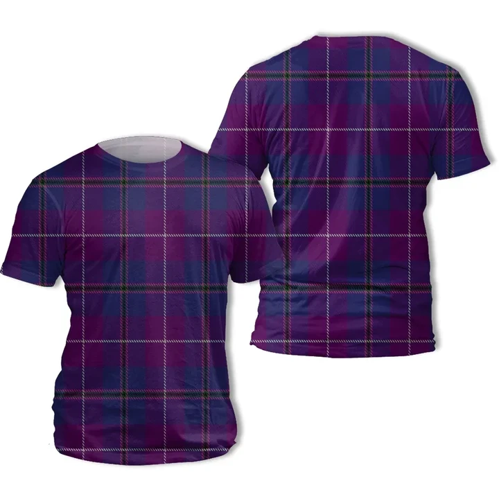 Pride of Glencoe Tartan All Over Print T-Shirt | Scottishclans.co