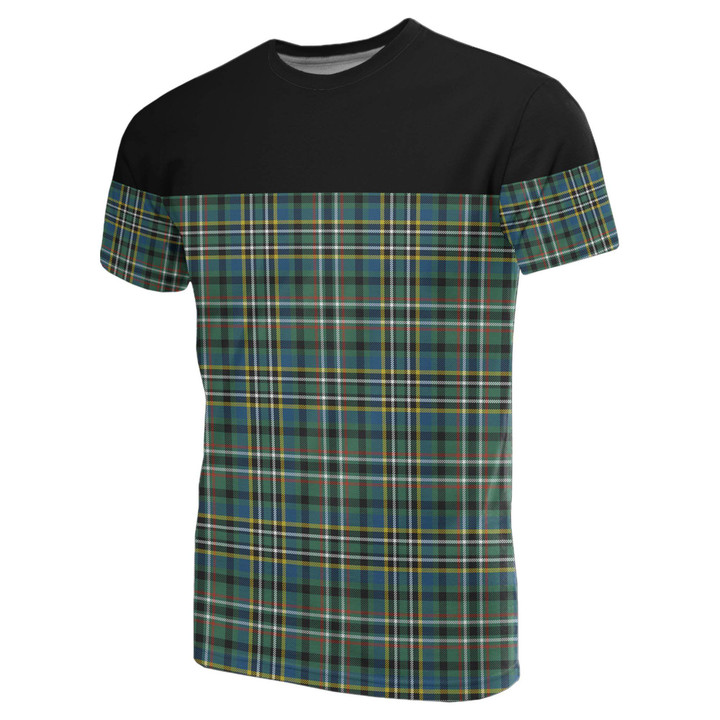Tartan Horizontal T-Shirt - Scott Green Ancient