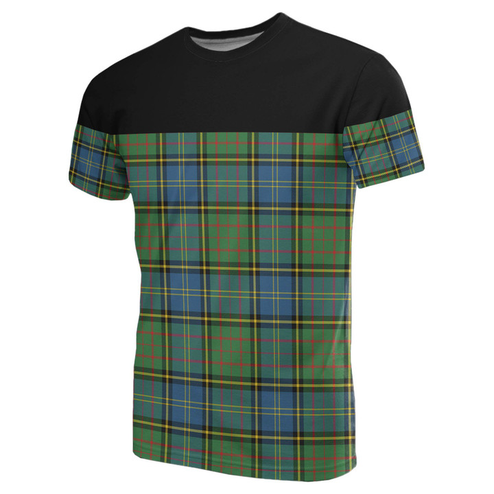 Tartan Horizontal T-Shirt - Macmillan Hunting Ancient