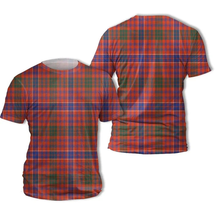 MacRae Ancient Tartan All Over Print T-Shirt | Scottishclans.co