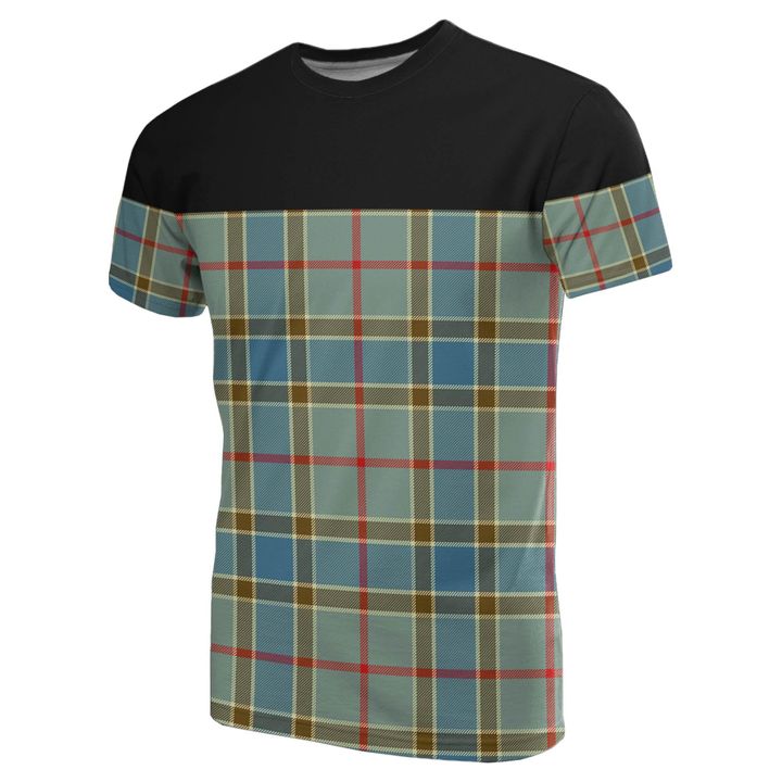 Tartan Horizontal T-Shirt - Balfour Blue