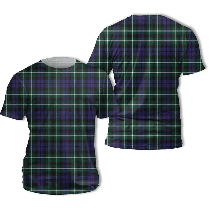 Graham of Montrose Modern Tartan All Over Print T-Shirt | Scottishclans.co