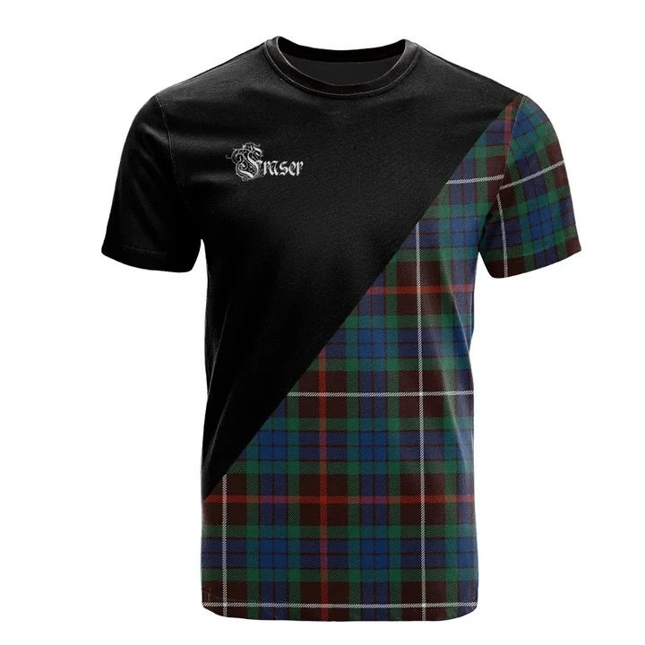 Fraser Hunting Ancient Clan Military Logo T-Shirt