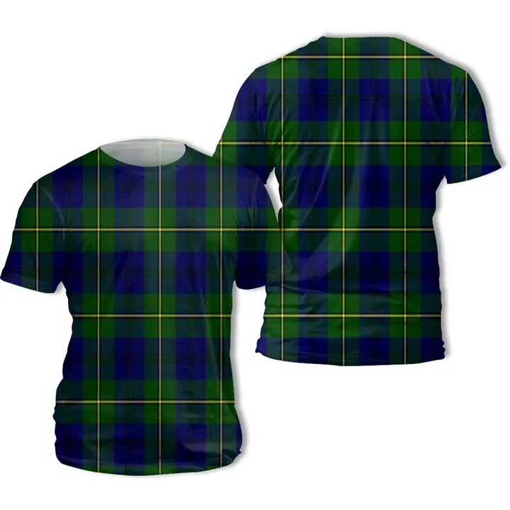 Johnston Modern Tartan All Over Print T-Shirt | Scottishclans.co