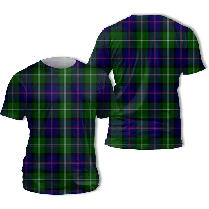MacThomas Modern Tartan All Over Print T-Shirt | Scottishclans.co