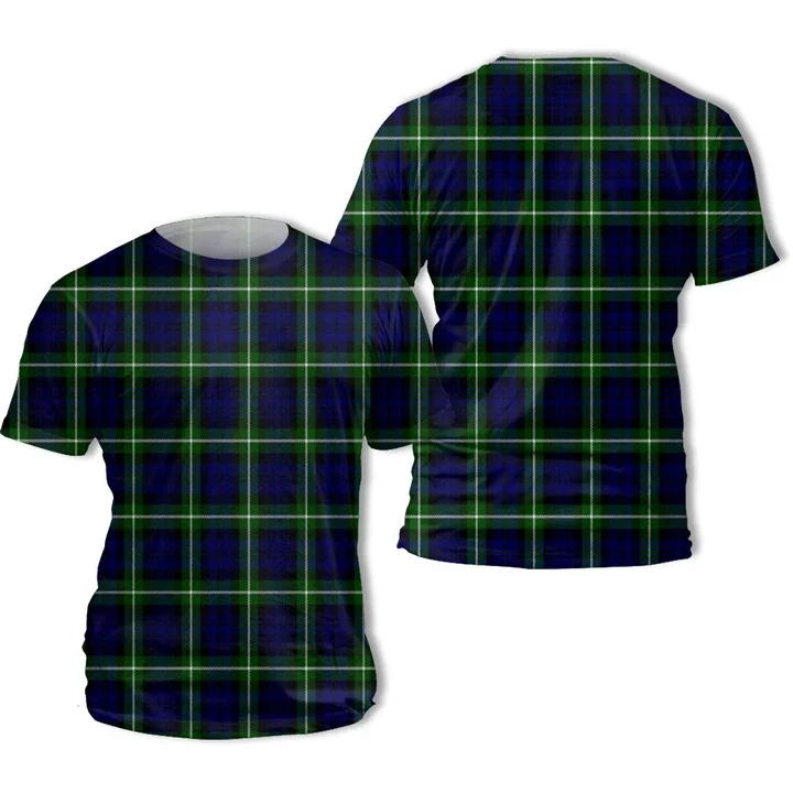 Lamont Modern Tartan All Over Print T-Shirt | Scottishclans.co